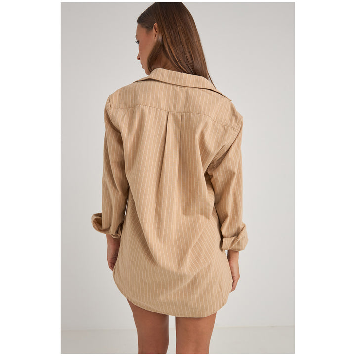 Rhythm Byron Striped Shirt - Women's Natural