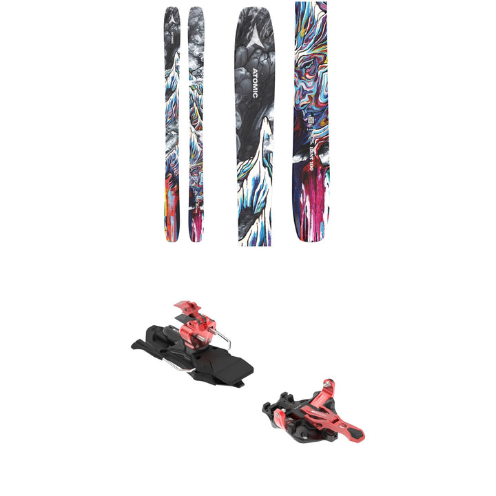 Atomic Bent 100 Skis + ATK Raider 13 Evo Alpine Touring Ski Bindings 2025