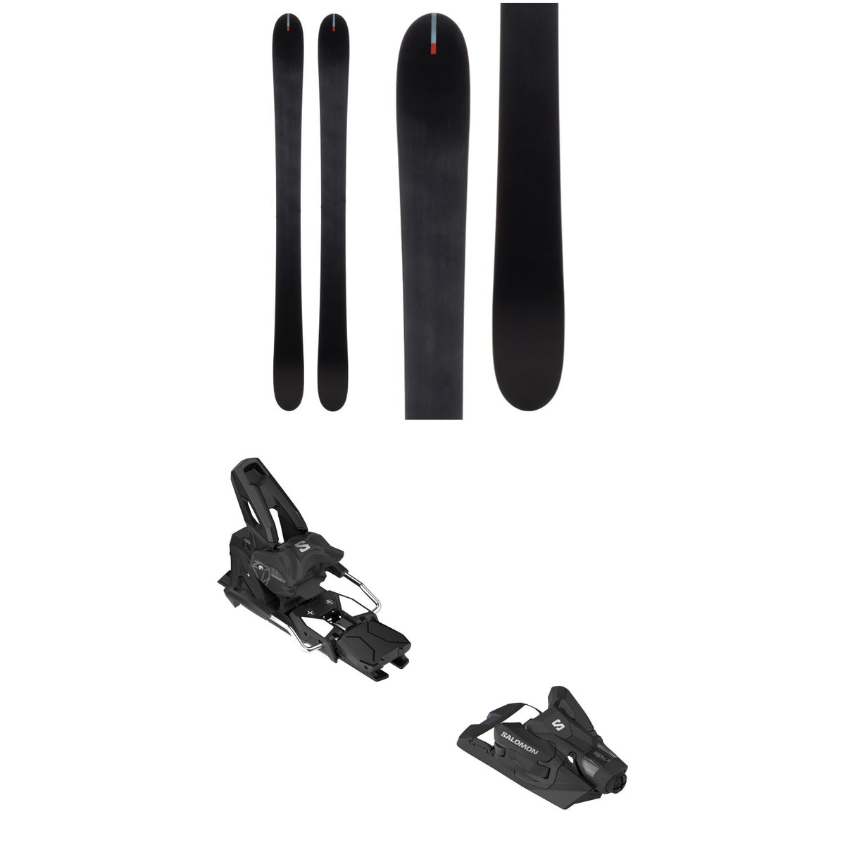 Season Pass Skis 2025 + Salomon Strive 14 GW Ski Bindings