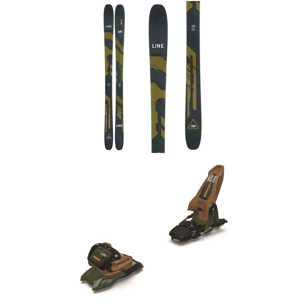 Line Skis Blade Optic 92 Skis + Marker Griffon 13 ID Ski Bindings