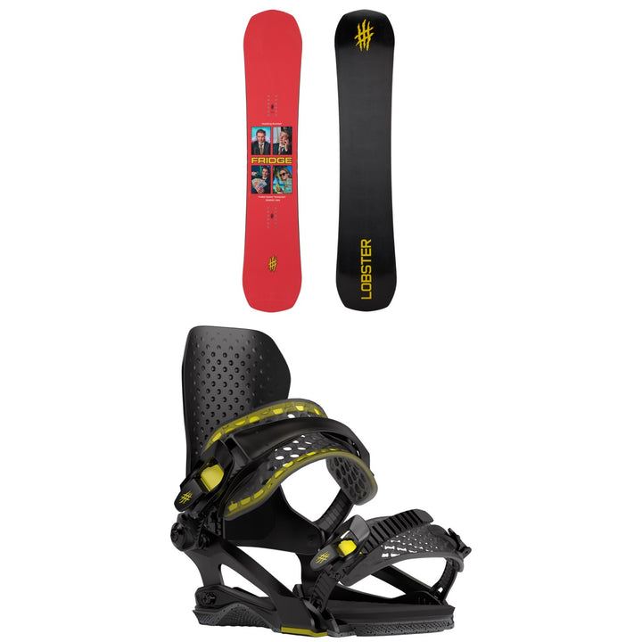 Lobster Fridge Sender Snowboard + Lobster Halldor Pro Snowboard Bindings