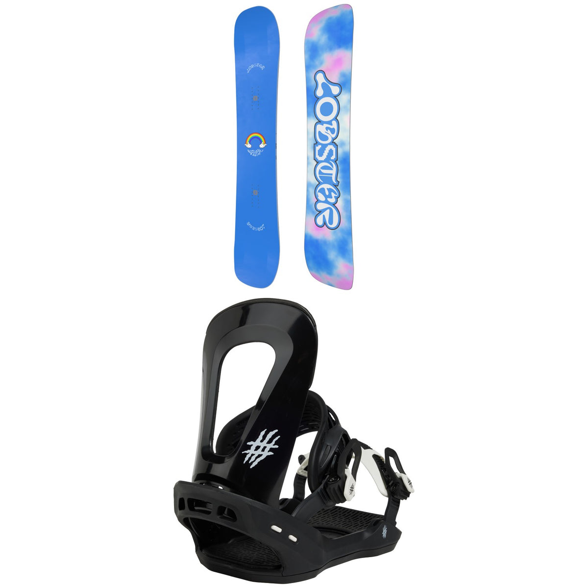 Lobster Shifter Snowboard + Crusher Snowboard Bindings