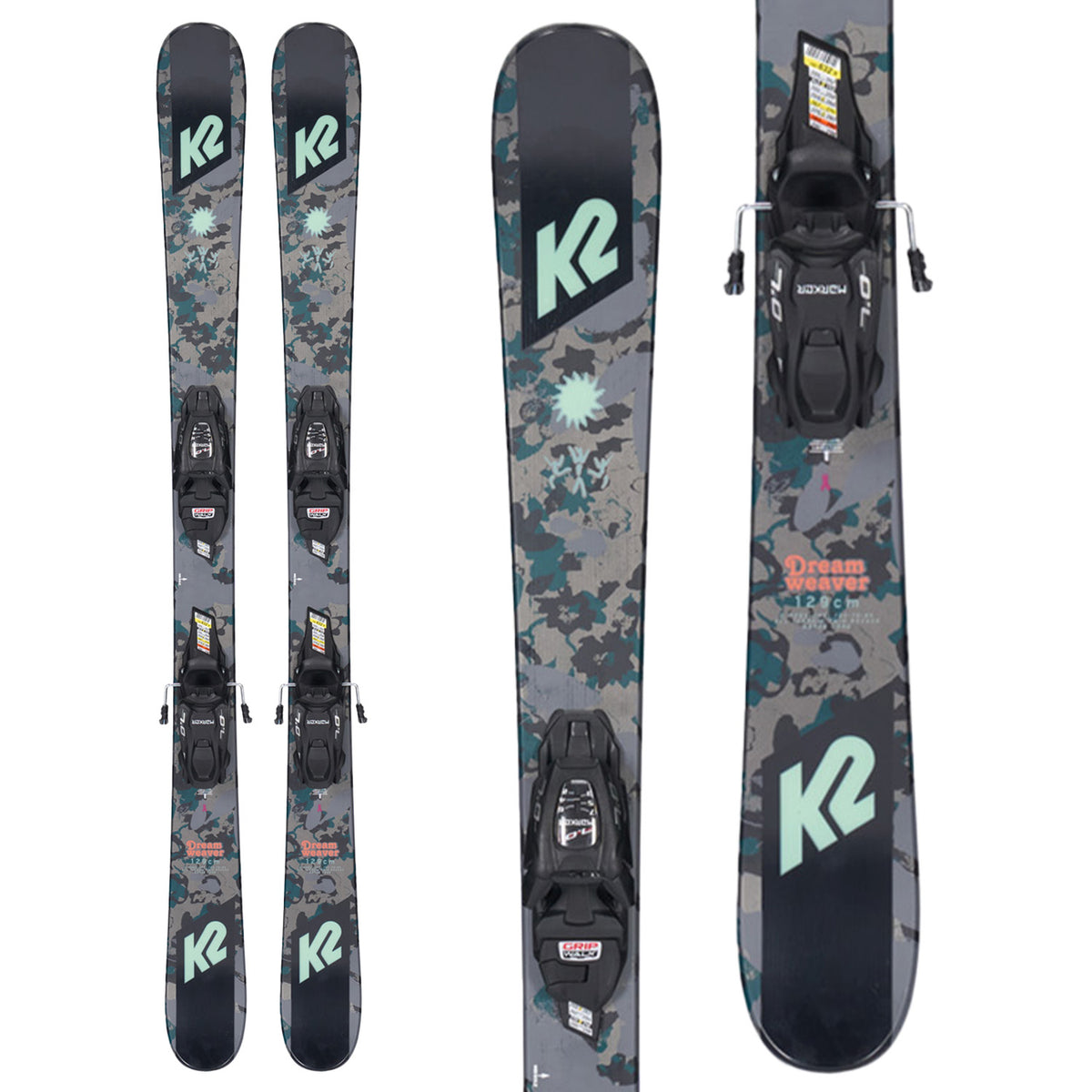 K2 Dreamweaver Skis + FDT 7.0 Bindings - Kids' 2023