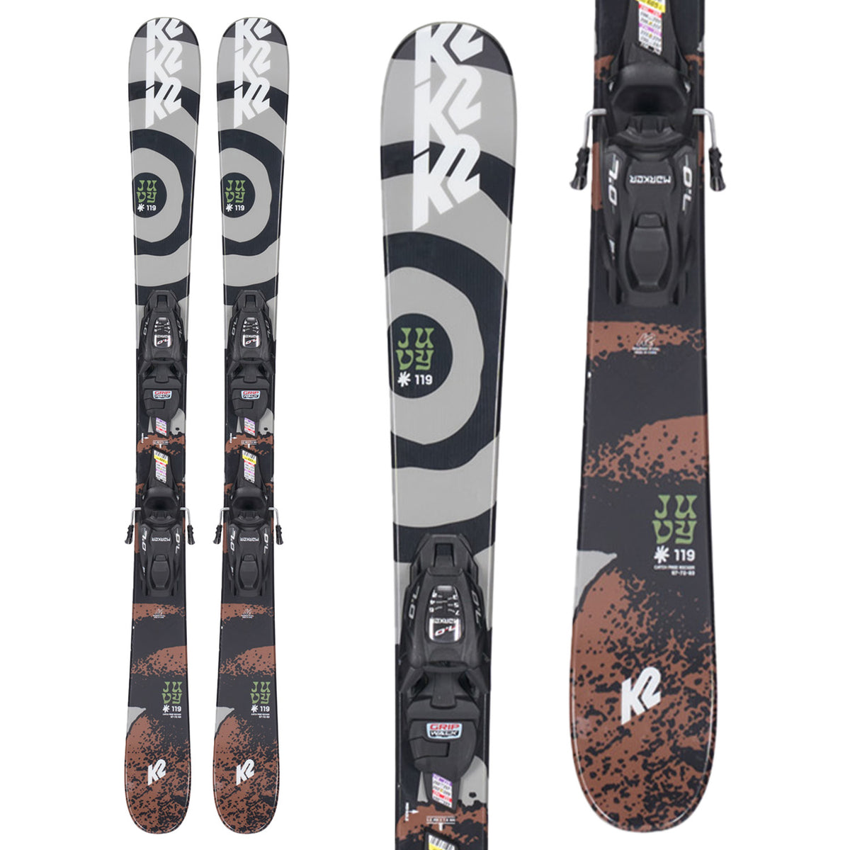K2 Juvy Skis + FDT 7.0 Bindings - Kids' 2023