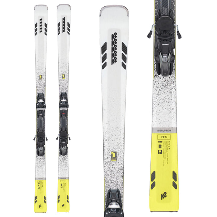 K2 Disruption 78 TI Skis + MXCell 12 TCx Light Quikclik Bindings 2022