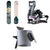 Jones Dream Weaver Splitboard + Karakoram Nomad-W + Split Interface Splitboard Bindings + Nomad Universal Tail Clip Splitboard Skins - Women's 2025