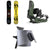 Jones Mountain Twin Splitboard + Union Charger Splitboard Bindings + Nomad Universal Tail Clip Splitboard Skins 2025