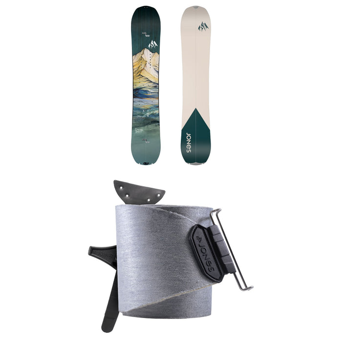Jones Dream Weaver Splitboard + Nomad Universal Tail Clip Splitboard Skins - Women's 2025