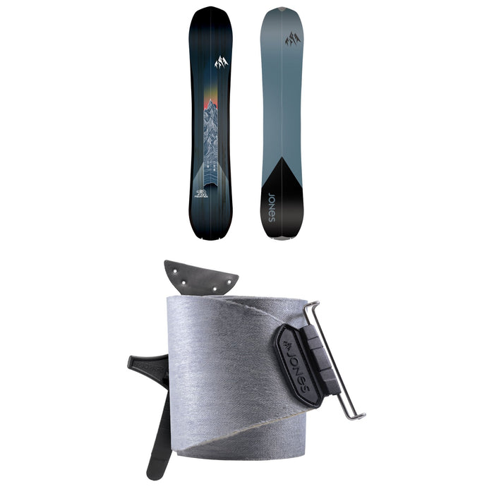Jones Frontier Splitboard + Nomad Universal Tail Clip Splitboard Skins 2025