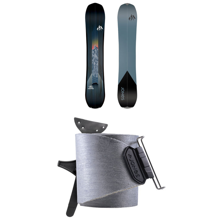Jones Frontier Splitboard + Nomad Universal Tail Clip Splitboard Skins 2025