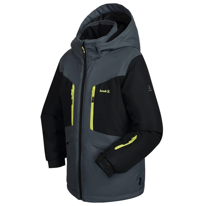 Kamik Max Jacket - Boys' Asphalt/Black