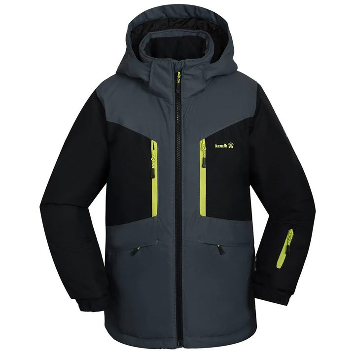 Kamik Max Jacket - Boys' Asphalt/Black
