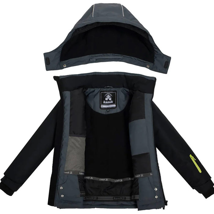 Kamik Max Jacket - Boys' Asphalt/Black