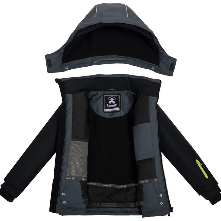 Kamik Max Jacket - Boys' Asphalt/Black