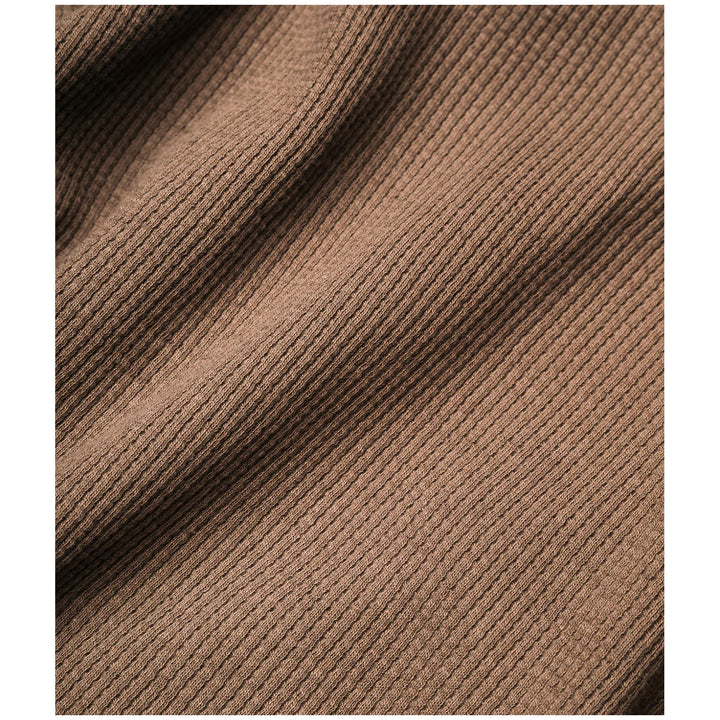 Deso Topaz Waffle Knit Long-Sleeve Shirt - Men's Fawn