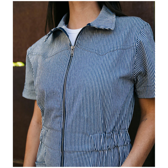 Deso Bodie Coverall - Women's Indigo Railroad