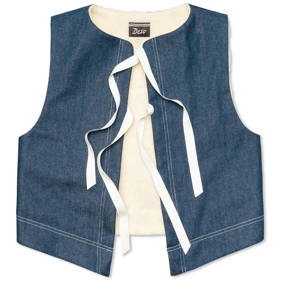 Deso Folsom Denim Vest - Women's Dark Indigo