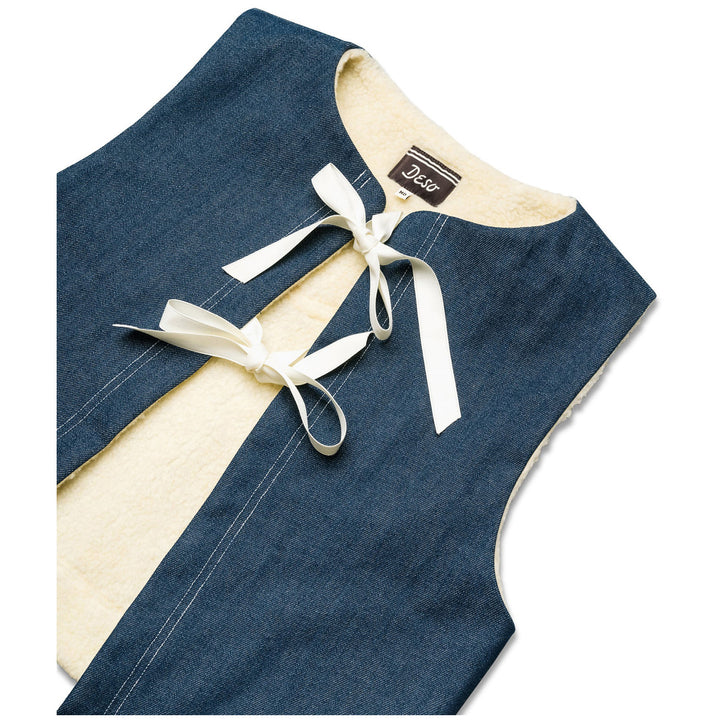 Deso Folsom Denim Vest - Women's Dark Indigo
