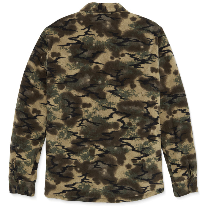Volcom Bowered Fleece Long-Sleeve Shirt - Men's Dark Khaki