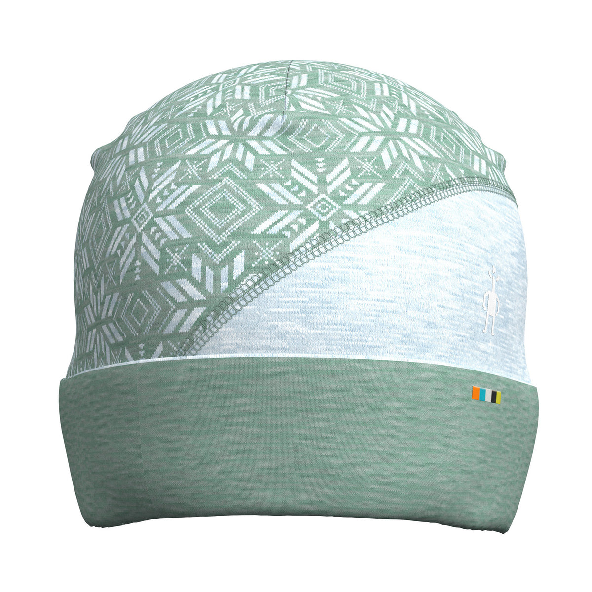 Smartwool Thermal Merino Colorblock Beanie Arctic Green Digi Snow