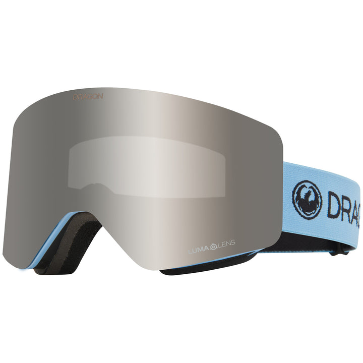 Dragon R1 OTG Spyder Low Bridge Fit Goggles Blue Drift/LumaLens Silver Ion+LumaLens Amber