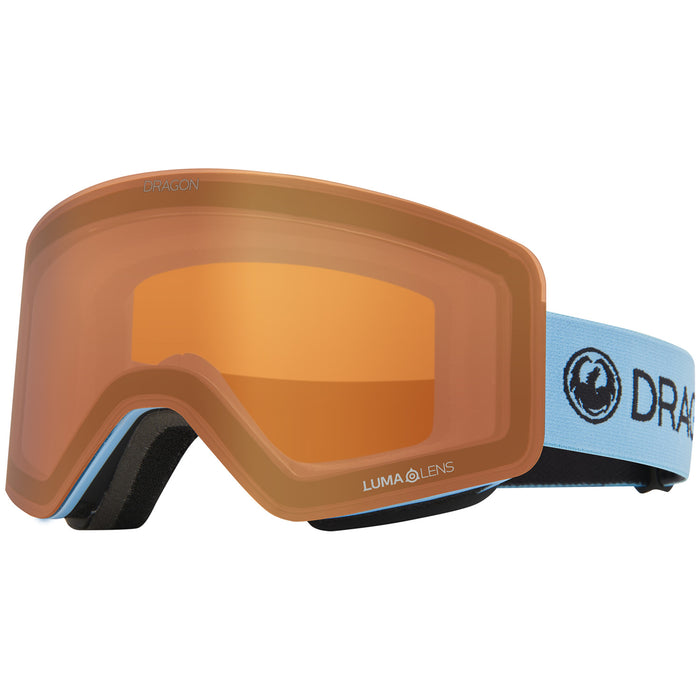 Dragon R1 OTG Spyder Low Bridge Fit Goggles Blue Drift/LumaLens Silver Ion+LumaLens Amber