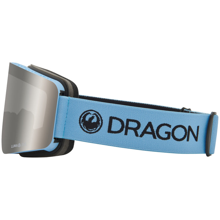 Dragon R1 OTG Spyder Low Bridge Fit Goggles Blue Drift/LumaLens Silver Ion+LumaLens Amber