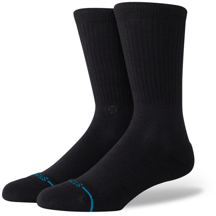 Stance Icon Organic Crew Socks Black