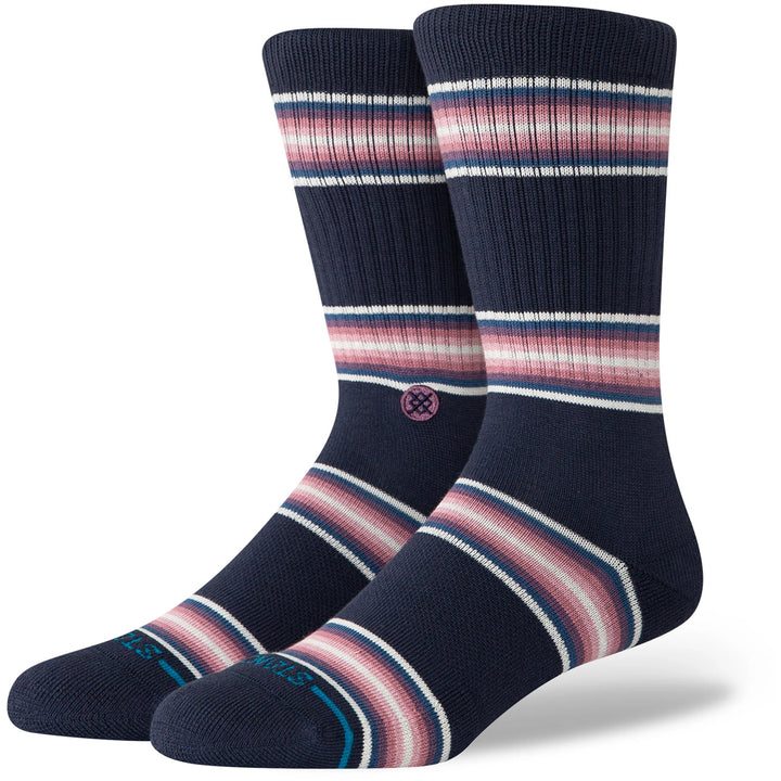 Stance Hill Top Crew Socks Navy