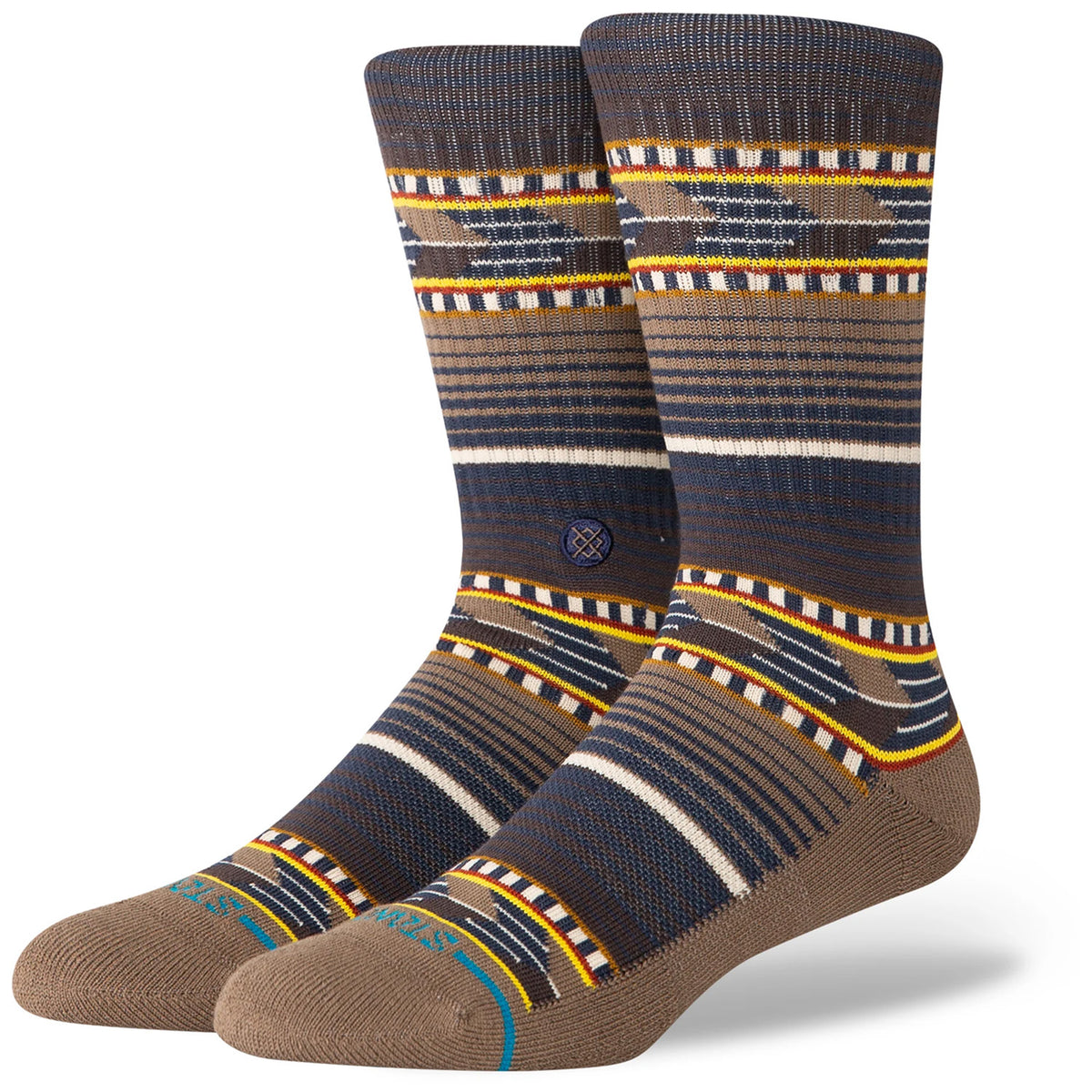 Stance Cedar Rock Crew Socks Brown