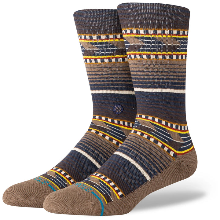 Stance Cedar Rock Crew Socks Brown