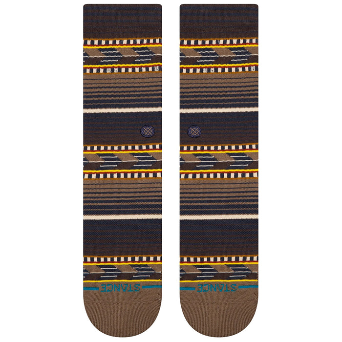 Stance Cedar Rock Crew Socks Brown
