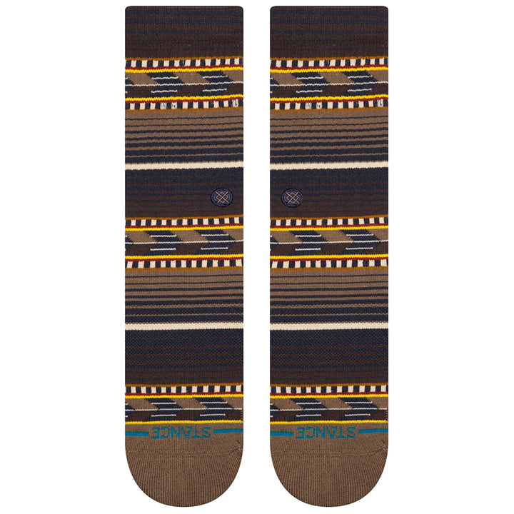 Stance Cedar Rock Crew Socks Brown