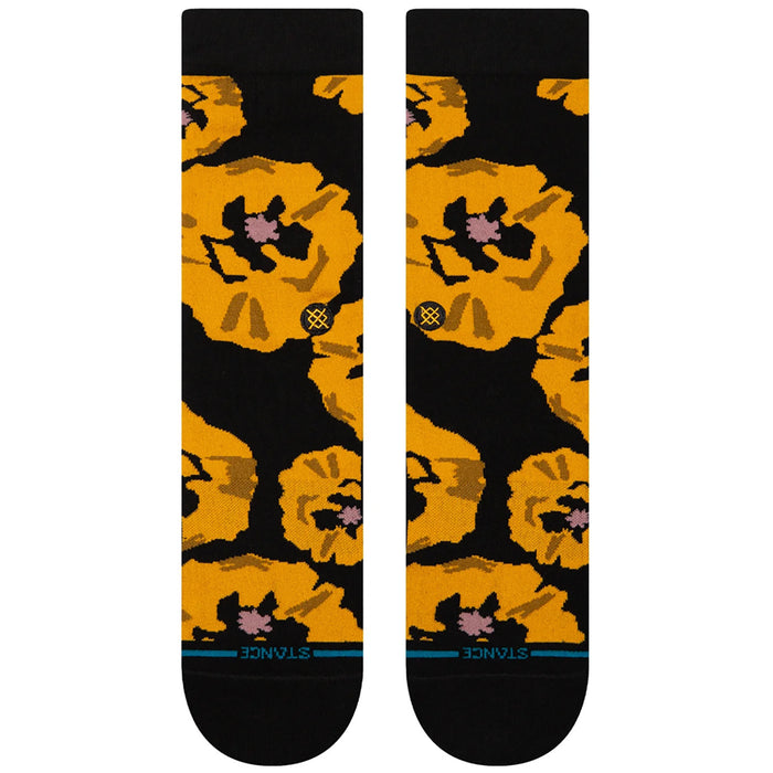 Stance Poppyland Crew Socks Black