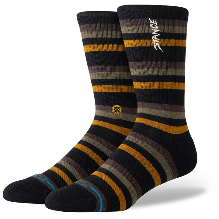 Stance Slipping Crew Socks Black