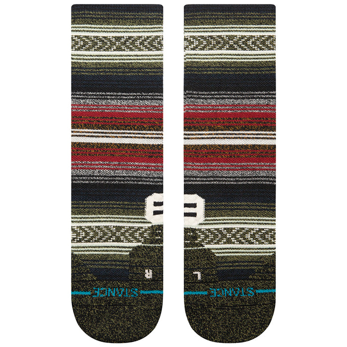 Stance Mid Wool Crew Socks - Unisex Black Red