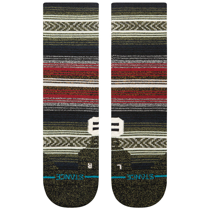 Stance Mid Wool Crew Socks - Unisex Black Red