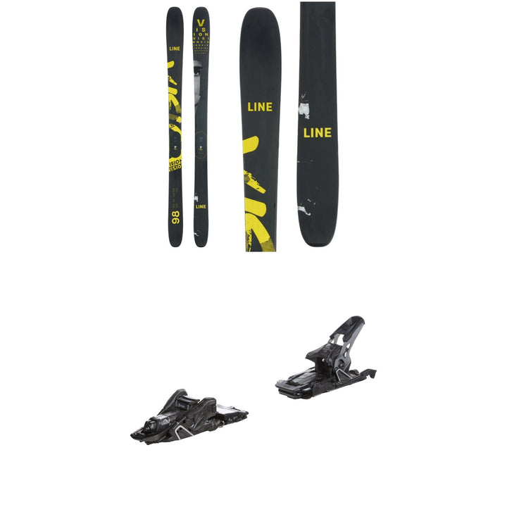 Line Skis Vision 98 Skis + Salomon S/Lab Shift MNC 13 Alpine Touring Ski Bindings