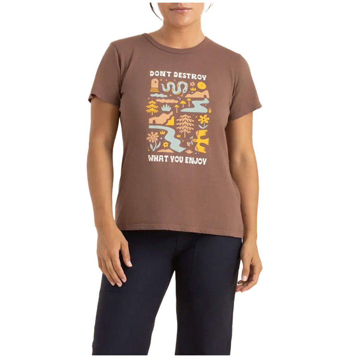 Roark Enjoy Everyday T-Shirt - Women's Saddle