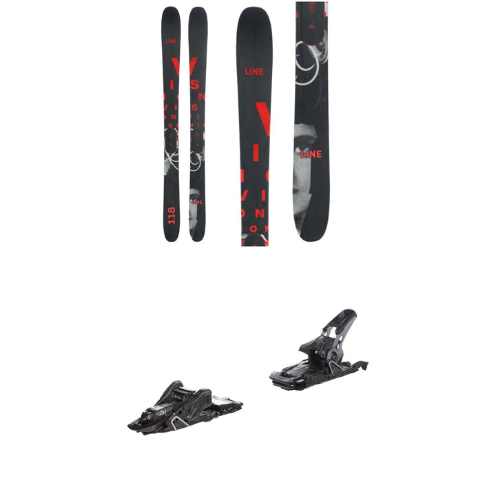 Line Skis Vision 118 Skis + Salomon S/Lab Shift MNC 13 Alpine Touring Ski Bindings
