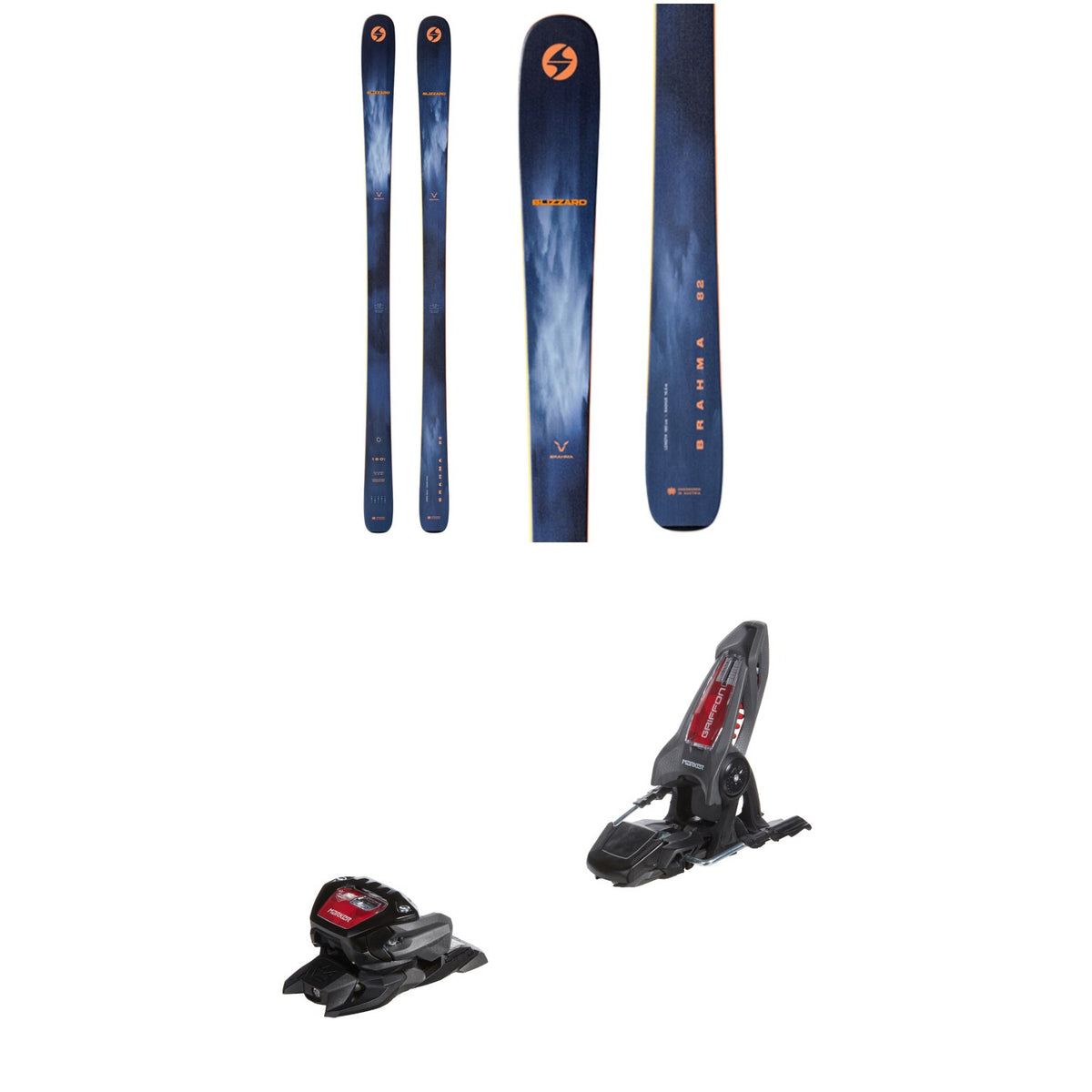Blizzard Brahma 82 Skis + Marker Griffon 13 ID Ski Bindings