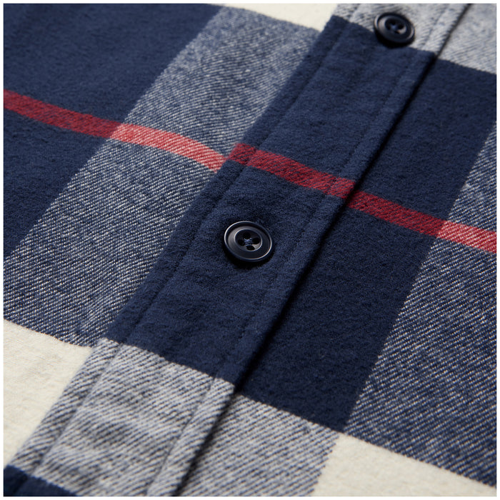Seager Calico Flannel - Men's Navy Big Plaid