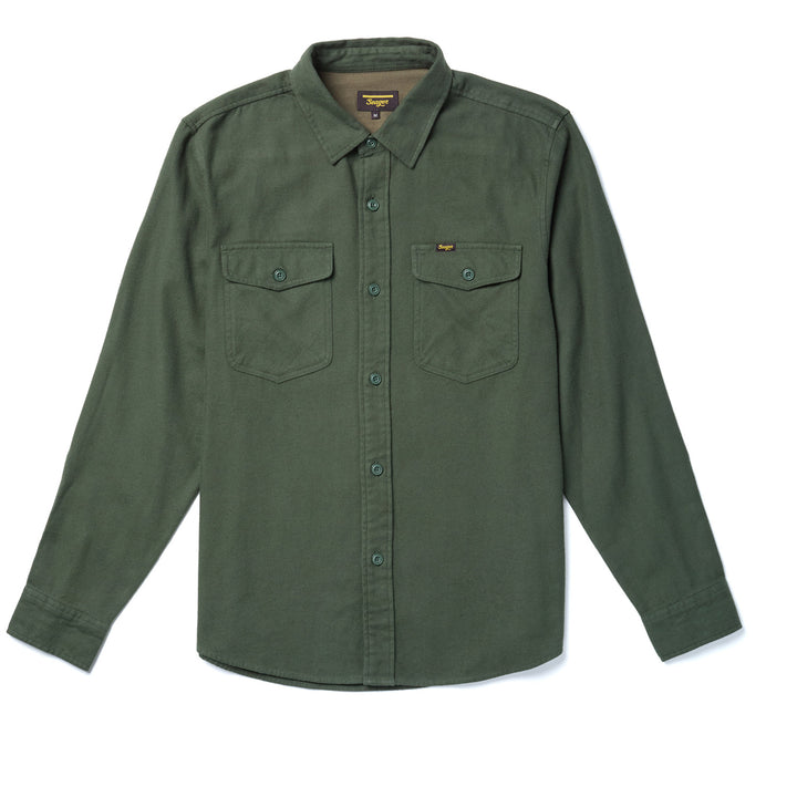 Seager Calico Flannel - Men's Dark Moss