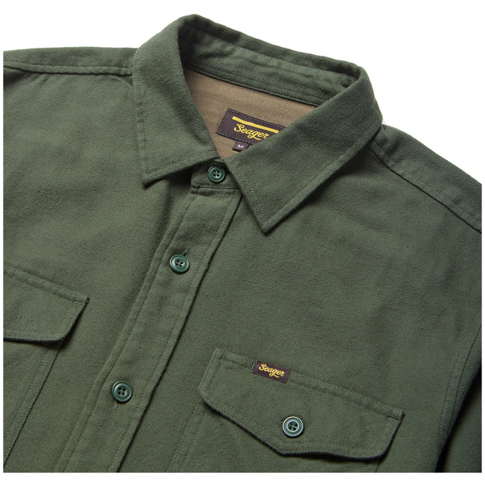 Seager Calico Flannel - Men's Dark Moss