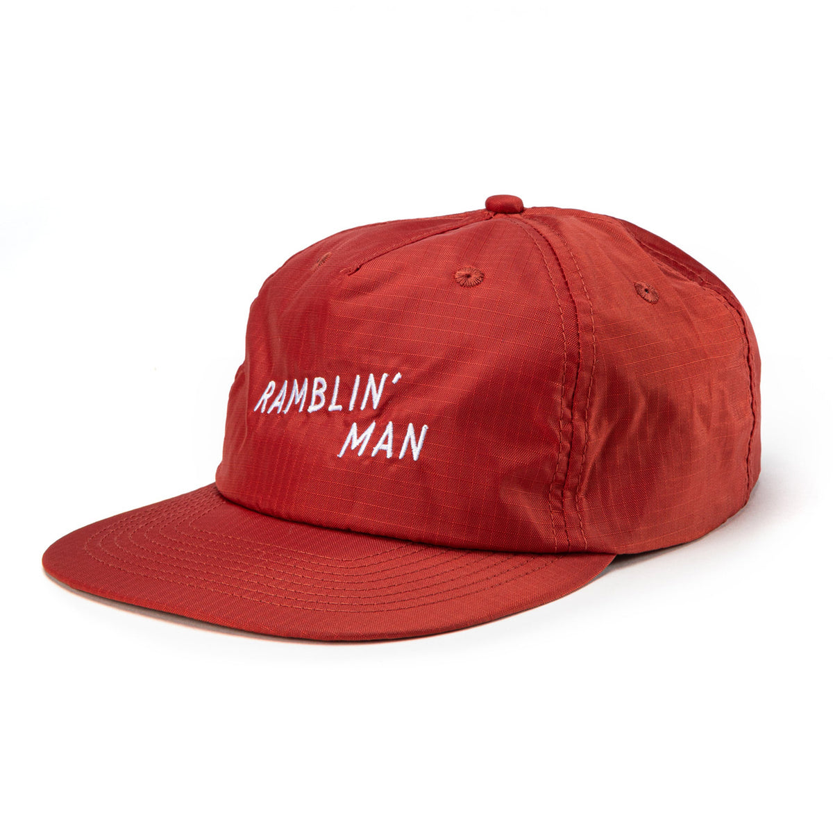 Seager Ramblin' Man Ripstop Snapback Brick Red