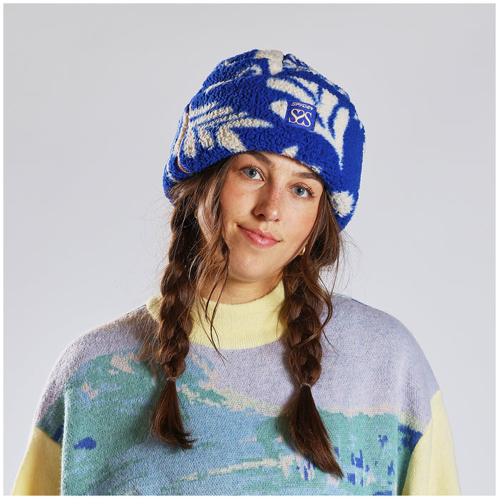 Spyder Society Fleece Cuff Hat Society Electric Blue