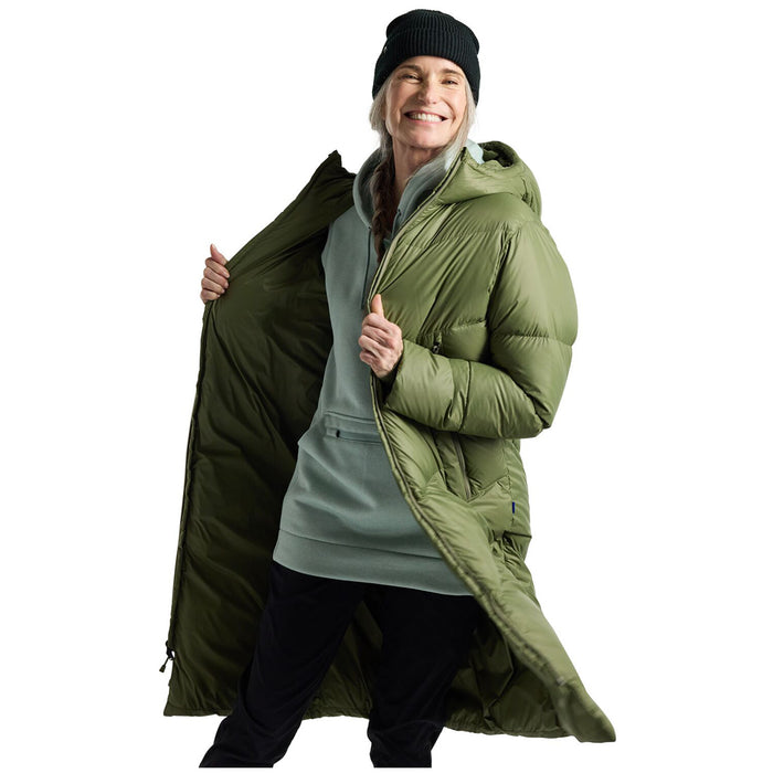 Burton Long Down Parka - Women's Forest Moss