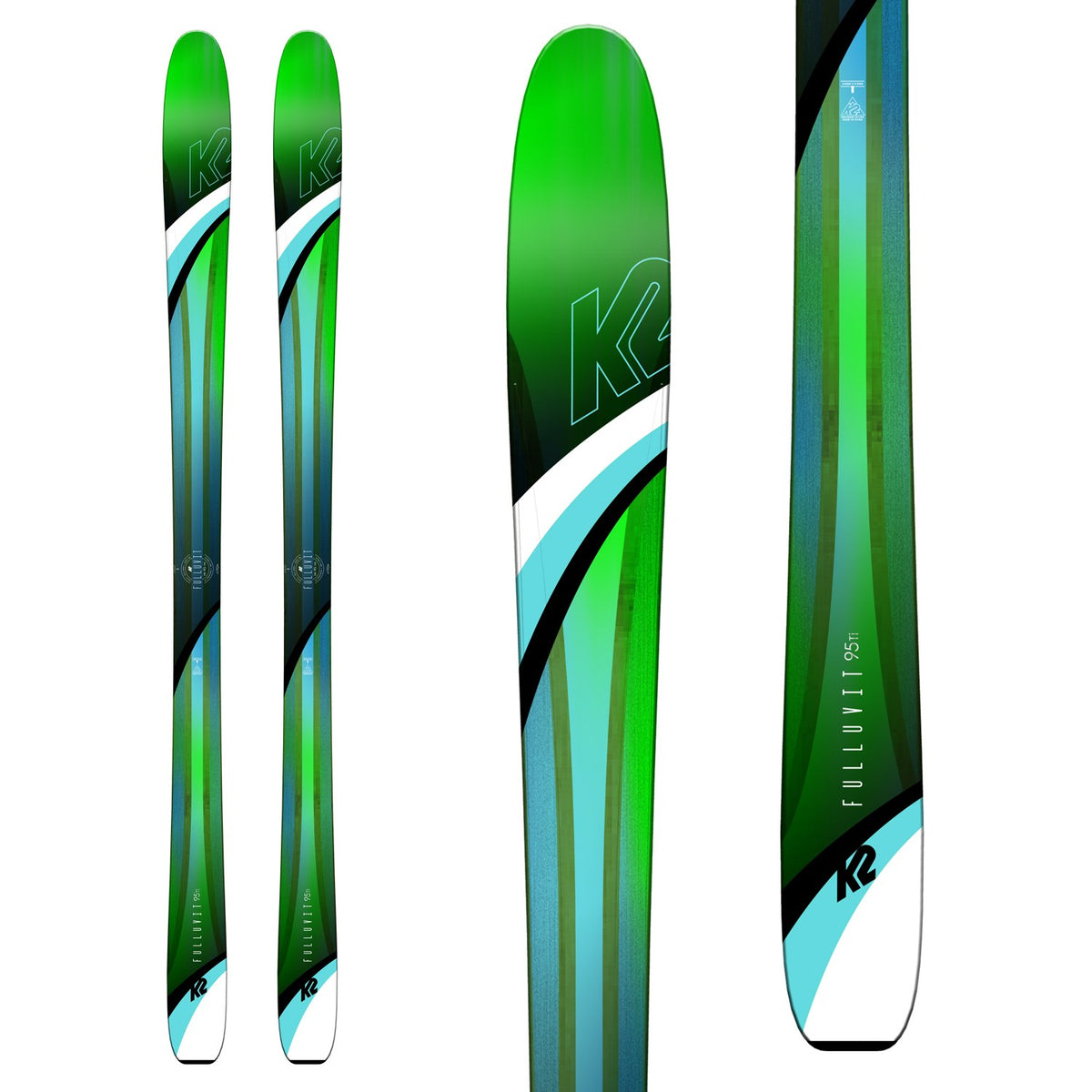 K2 Fulluvit 95 Skis + Marker Squire 11 Demo Bindings 2019