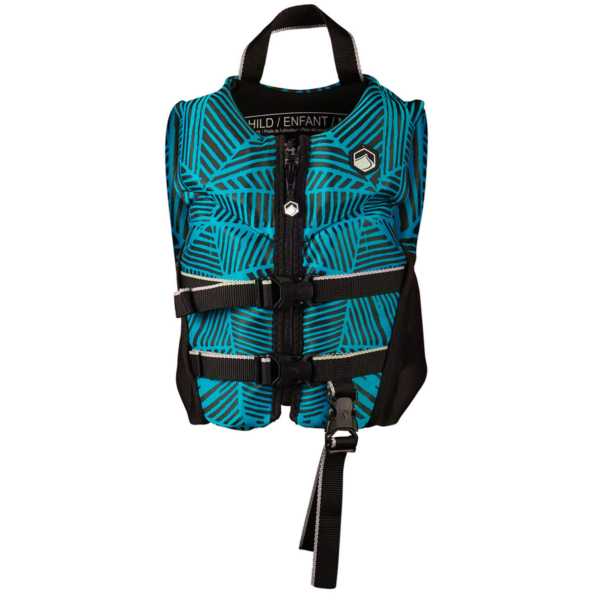 Liquid Force Fury Child CGA Wake Vest - Kids' Blue/Black