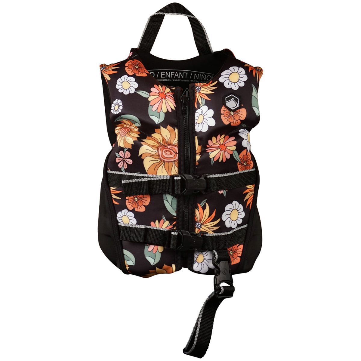 Liquid Force Dream Child CGA Wake Vest - Kids' Black Flowers